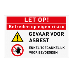 Veiligheidsborden Terrein