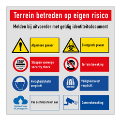 Veiligheidsborden Terrein