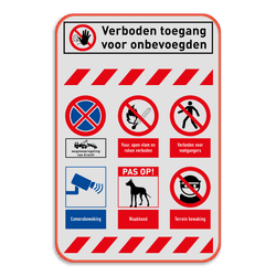 Veiligheidsborden Terrein