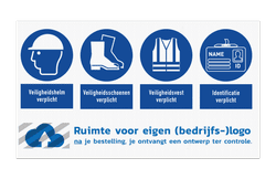 Werfbord | 4 Pictogrammen + Logo