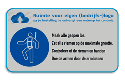 Werfbord | Logo + 1 Pictogrammen met aanpasbare tekst