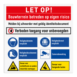 Werfbord | 6 pictogrammen + banners