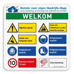Werfbord | 8 pictogrammen + logo en banners
