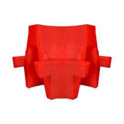S&eacute;parateur de voie d'angle 90&deg; en plastique 430x580x550mm &ndash; rouge/blanc &ndash; remplissable &agrave; l'eau ou au sable