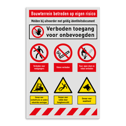 Werfbord | 6 pictogrammen + banners