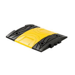Kabeldrempel middenelement 500x400x50mm rubber geel/zwart