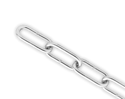 Stalen ketting 4mm - DIN763 elektrolytisch verzinkt