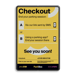 Informatiebord Checkout - 2:3 - ParkBee