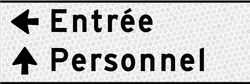 Panneaux directionnels d'entreprise