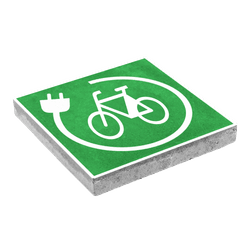 Symbooltegel 300x300mm - Aanduiding oplaadpunt elektrische fiets