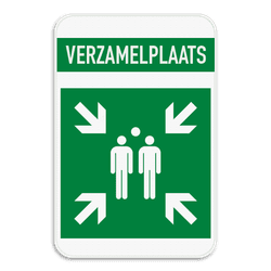 Verzamelplaats BHV bord