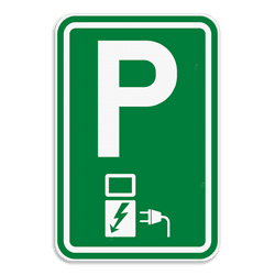 Panneau de signalisation - Borne de recharge voiture électrique