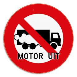 Verbordsbord SB250 - Motor uitschakelen - Vrachtwagen