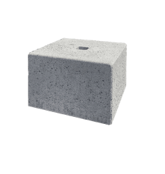 Support en béton avec manchon de sol Ø48mm - 300x300x300mm