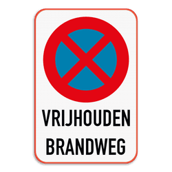 Parkeerverbod - Vrijhouden Brandweg