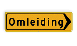 Omleidingsbord - T102r - Omleiding - Werk in uitvoering