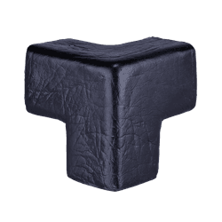 Hoekstuk kunststof 3-zijdig 26x19mm type E - zelfklevend