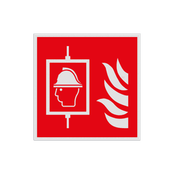 Veiligheidspictogram F017 - Brandweerlift - reflecterend