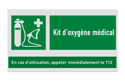 Panneau de sauvetage - E028 - Kit d’oxygène médical