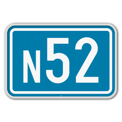 Panneau de signalisation F23a