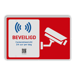Informatiebord cameratoezicht - 3:2 - Reflecterend