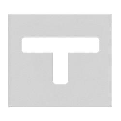 Vloermarkering spuitmal PVC (5mm) - Sjabloon T-Stuk
