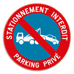 Panneau de stationnement - E1 - Parking Privé