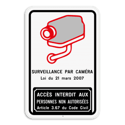 Surveillance par caméra Belge - Loi du 21 mars 2007 - Accès interdit art. 3.67