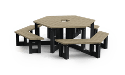 Picknicktafel - Type Siena - Rond - Bicolor
