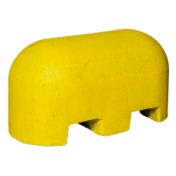 Bloc b&eacute;ton jaune 900x500x450mm &ndash; 300kg avec passages de fourches