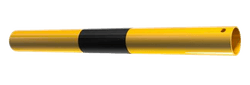 Stahlrohr Ø48mm für modulares Schutzgeländer TS2 – Längen 500/1000/1500mm