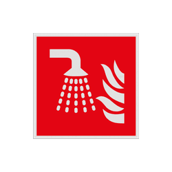 Pictogramme de s&eacute;curit&eacute; F011 - Sprinkler - r&eacute;tror&eacute;fl&eacute;chissant