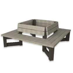 Banc public avec dossier - Bicolore - Modèle London 4ML