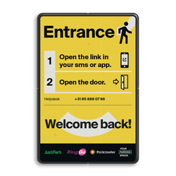 Information sign Entrance - 400x600mm - ParkBee + partner logo's