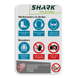 Informatiebord full-colour opdruk eigen ontwerp