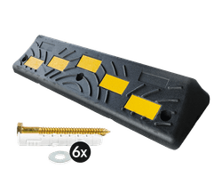 LKW-Radstopper aus Gummi &ndash; 1000 &times; 150 &times; 300 mm