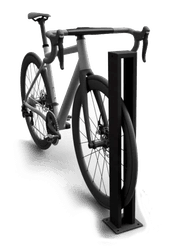 Fietsbeugel staal zwart voor 1 fiets  - 95x95x800mm