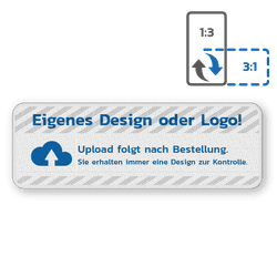 Hinweisschild Rechteckig 3:1, reflektierend, mit eigenem Design