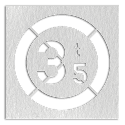 Pochoir limite de poids 3,5t - plusieurs dimensions