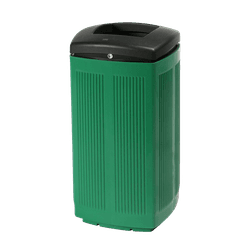 Buiten afvalbak kunststof - Type Toscana 60 liter - diverse kleuren