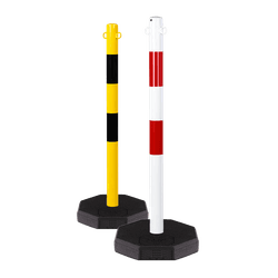 Poteau de guidage pied rond 320mm - 60x1000mm