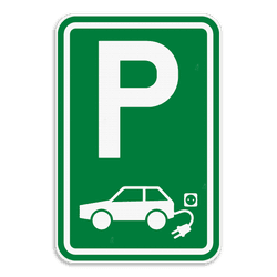 Panneau de stationnement - Borne de recharge voiture électrique