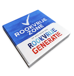 Stoeptegel 300x300mm rookvrije zone - Rookvrije Generatie