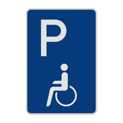 Parkschilder - Parkplatz nur für Schwerbehinderte