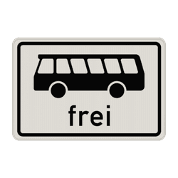 Verkehrszeichen 1024-14 - Kraftomnibus frei