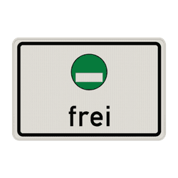 Verkehrszeichen 1031-52 - Freistellung vom Verkehrsverbot nach &sect; 40 Abs. 1 BlmSchG &ndash; gr&uuml;ne Plakette frei