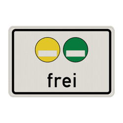 Verkehrszeichen 1031-51 - Freistellung vom Verkehrsverbot nach &sect; 40 Abs. 1 BlmSchG &ndash; gelbe und gr&uuml;ne Plakette frei