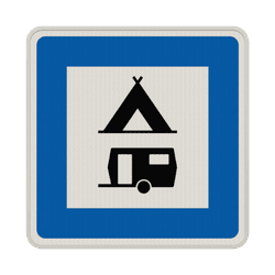 Verkehrszeichen 365-60 - Zelt- und Wohnwagenplatz
