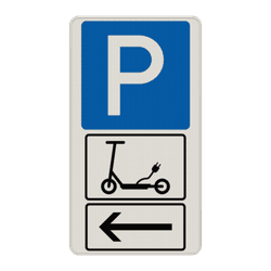 Parkschilder - Parkplatz nur für E-Roller / E-Scooter