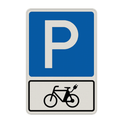 Parkschilder - Parkplatz nur für E-Bikes